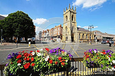 St Michaels Church, Chester. Editorial Stock Photo