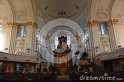 St. Michaels Church in Hamburg, Germany Editorial Stock Photo