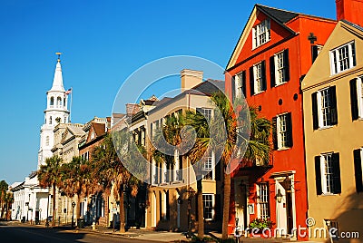 St Michaels Church, Historic Charleston, SC Editorial Stock Photo