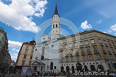 St. Michaels Church in Vienna Editorial Stock Photo