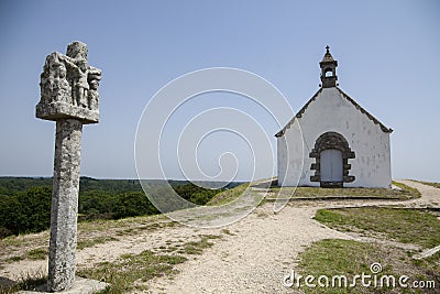 St Michelâ€™s Tumulus in Carnac Stock Photo