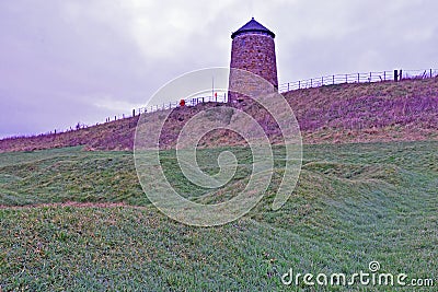 St Monans Windmill in Fife, Scotland Stock Photo