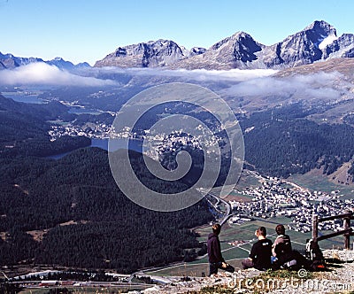 St. Moritz and Severino Stock Photo