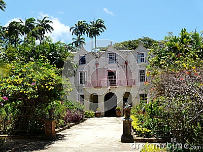 St Nicholas Abbey in Barbados Stock Photo