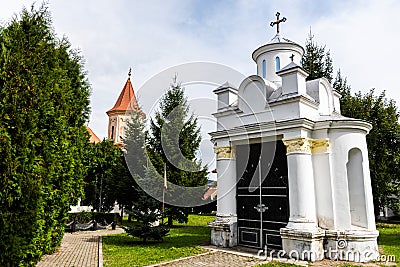 St Nicholas church, First Romanian School Editorial Stock Photo