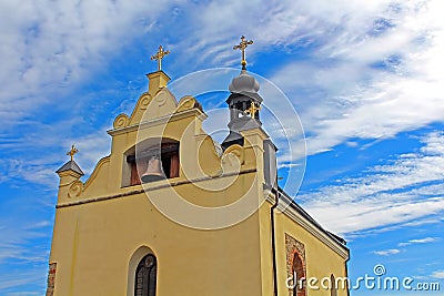St.Nicholas Church in Medzhybizh castle, Ukraine Stock Photo