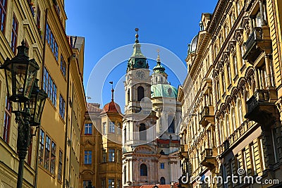 St. Nicholas, Prague, Czech Republic Stock Photo