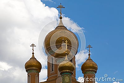 The St. Nicholas Russian Church in Bucharest Stock Photo