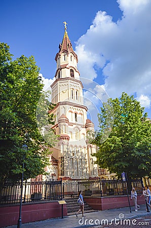 St Nicolas church, Orthodox, Vilnius, Lithuania Editorial Stock Photo