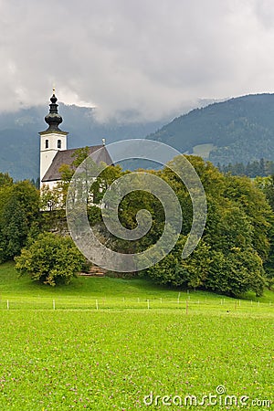 St Nikolaus Church, Golling, Austria Stock Photo