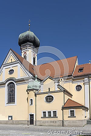 st. Nikolaus church side, Immenstadt, Germany Stock Photo