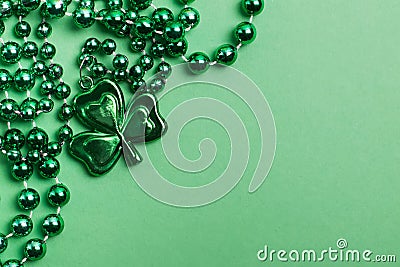 St Patric`s day decor with place for text Stock Photo