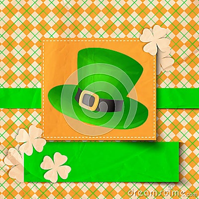 St. Patrick day card Vector Illustration