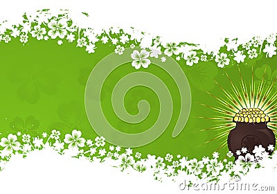 St. Patrick Day frame Vector Illustration