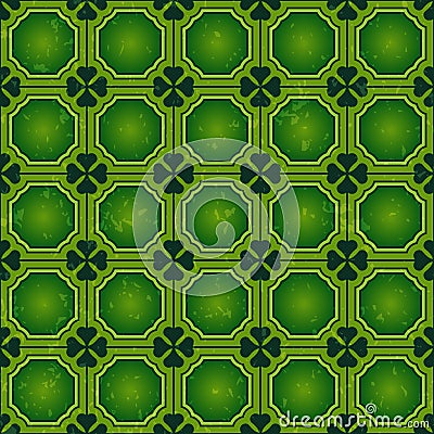 St. Patrick's day background, Vector seamless wallpaper pattern Vector Illustration