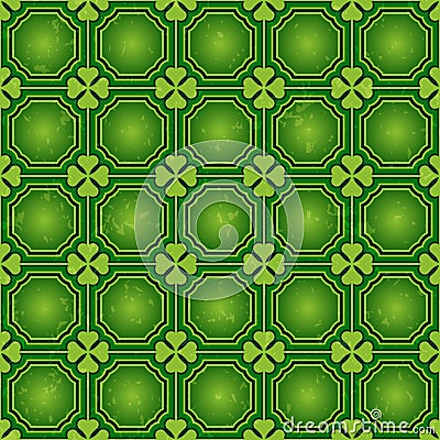 St. Patrick's day background, Vector seamless wallpaper pattern Vector Illustration