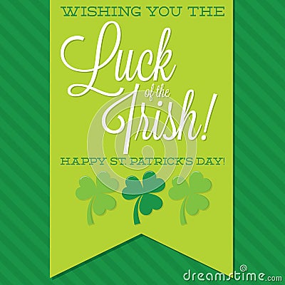 St. Patrick's Day card in vector format. Vector Illustration