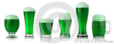 St. Patrick's Day green beer Stock Photo