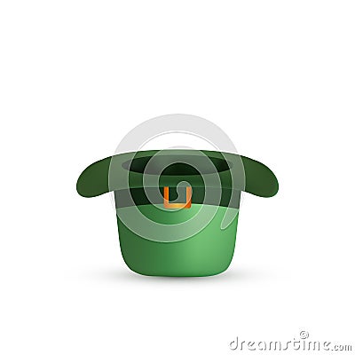 St. Patrick& 39;s Day Green Hat. Vector Vector Illustration