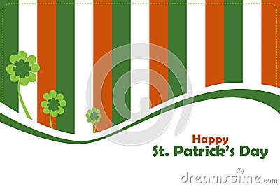 St Patrick's day greeting card Vector Illustration