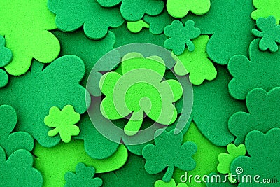 St Patrick's Day shamrock background Stock Photo