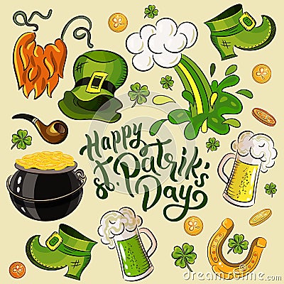 St. Patrick `s Day. Vector Illustration