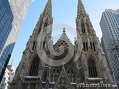 St. Patricks 5th Ave Stock Photo