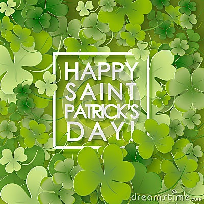 St Patricks Day background. Vector Illustration