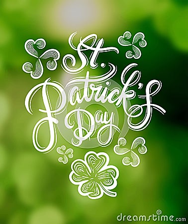 St patricks day greeting vector Vector Illustration