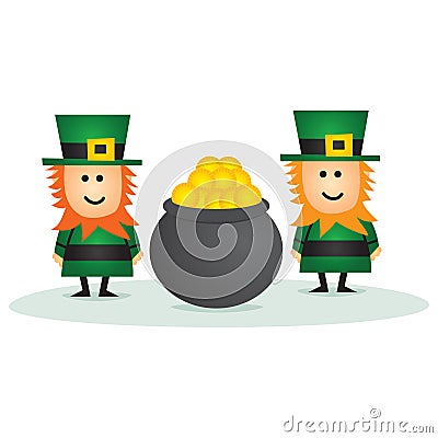 St Patricks Day Leprechaun Stock Photo