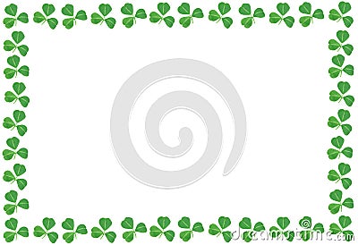 St Patricks Day shamrock frame Stock Photo