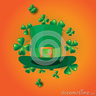 St. Patricks Day vintage holiday badge design. Vector Illustration