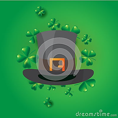 St. Patricks Day vintage holiday badge design. Vector Illustration