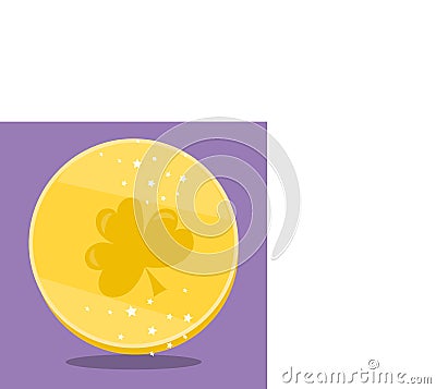 st patrik coin 10 Vector Illustration