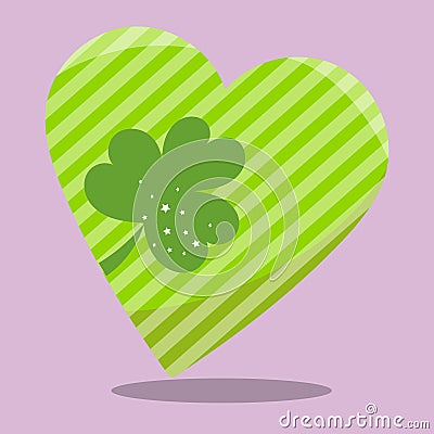 st patrik heart 09 Vector Illustration