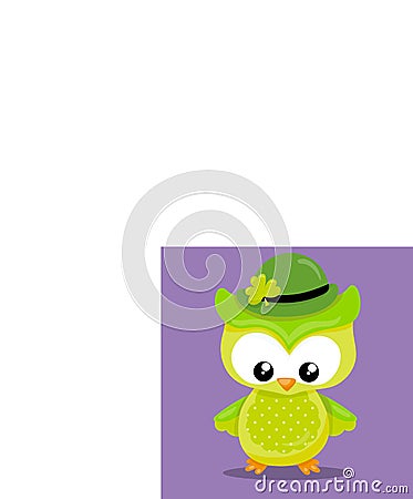 st patrik owl 12 Vector Illustration