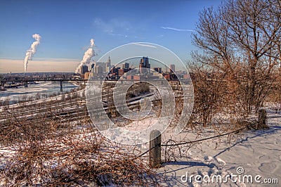 St. Paul is the Capitol of, and Major City in, the State of Minn Stock Photo
