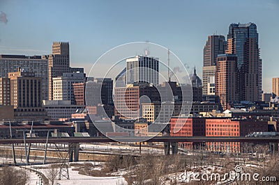 St. Paul is the Capitol of, and Major City in, the State of Minn Editorial Stock Photo