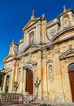 St Paul Church in Rabat Stock Photo
