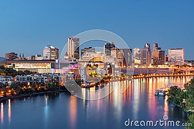 St. Paul, Minnesota Skyline Stock Photo