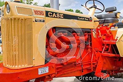 Restored Vintage Case Tractor Editorial Stock Photo