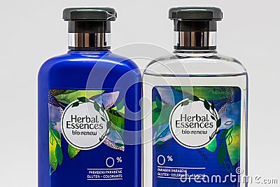 Clairol Herbal Essences Shampoo and Trademark Logo Editorial Stock Photo