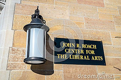 John R. Roach Center for Liberal Arts at University of St. Thomas Campus Editorial Stock Photo