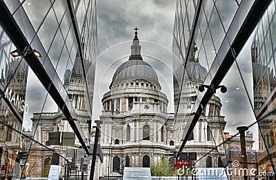 St Paul`s Cathedral, London Editorial Stock Photo