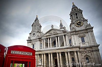 St. Paul`s Cathedral Stock Photo