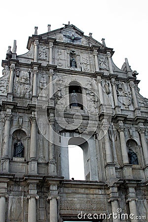 St Paul's Church - Landmark of Macau Stock Photo