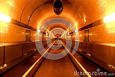St. Pauli Elbe Tunnel from hamburg Stock Photo