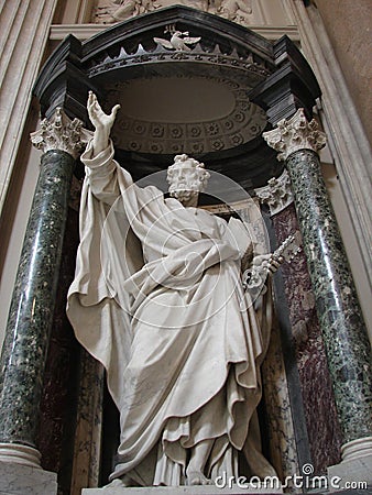 St. Peter, ArchBasilica of St. John Lateran, Rome, Italy Stock Photo