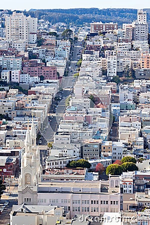 St Peter Paul Church Hill San Francisco Stock Photo