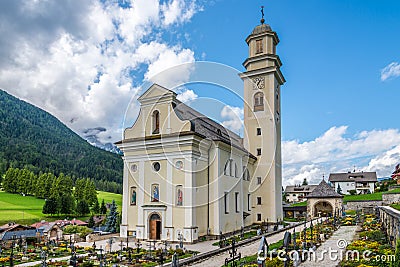St.Peter and Paul(St.Vitus) church with cemetery in Sesto Stock Photo